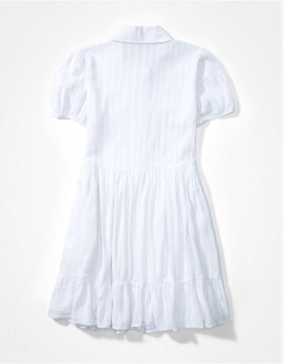 AE Button-Up Mini Shirt Dress