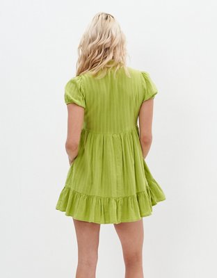 AE Button-Up Mini Shirt Dress