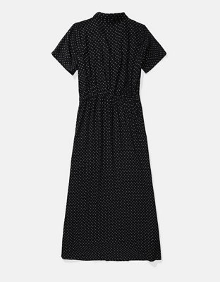 AE Collared Shirt Midi Dress
