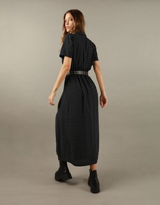 AE Collared Shirt Midi Dress