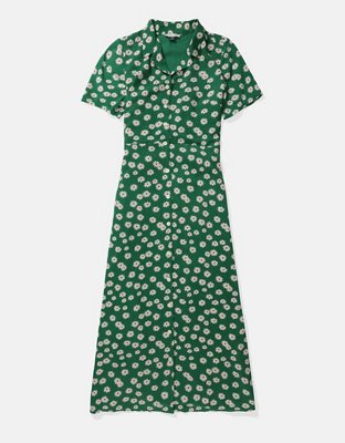 AE Collared Shirt Midi Dress