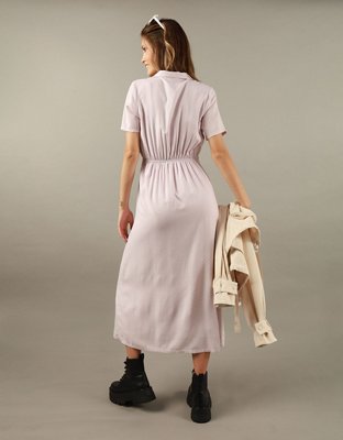 AE Collared Shirt Midi Dress