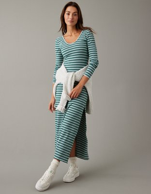 AE Oversized Cable Knit Sweater Dress
