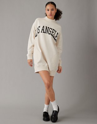 oversized fleece dress Long Sweatshirt Dress for Women, Oversized Hoodie Dress With Pockets, Fleece  Inside