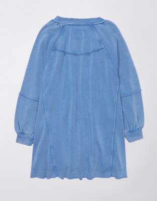 AE Long-Sleeve Fleece Babydoll Dress