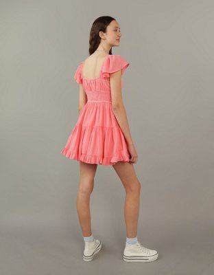 AE Flutter Sleeve Mini Dress