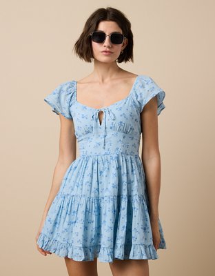 AE Flutter Sleeve Mini Dress | American Eagle