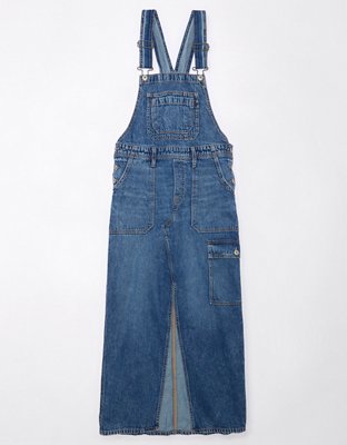 AE Denim Maxi Overall Dress