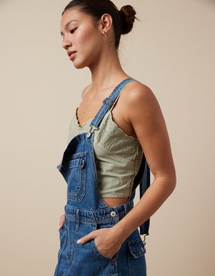 AE Denim Maxi Overall Dress