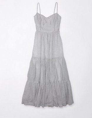 Shop Aerie Flutter Smocked Maxi Dress online