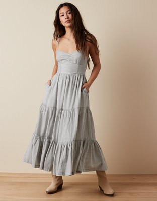 Aerie Smocked Midi Dress @ Best Price Online