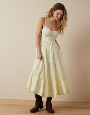 Aerie Smocked Midi Dress @ Best Price Online