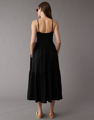 AE V-Neck Knit Midi Dress