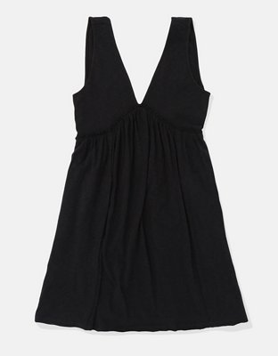 AE Knit V-Neck Swing Mini Dress