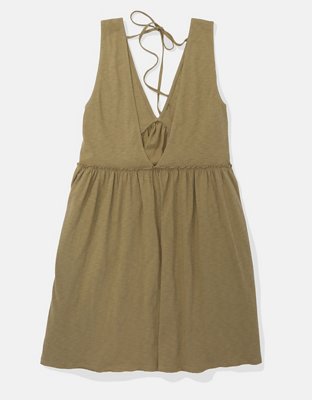 AE Knit V-Neck Swing Mini Dress