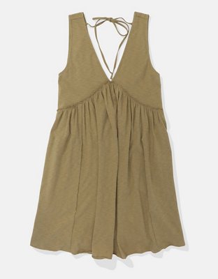 AE Knit V-Neck Swing Mini Dress