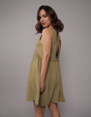 AE Knit V-Neck Swing Mini Dress