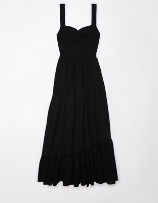 AE Asymmetrical Tiered Midi Dress