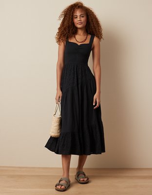 ae gauze tiered midi dress AE Tiered Midi Dress