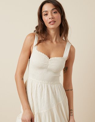 AE Asymmetrical Tiered Midi Dress