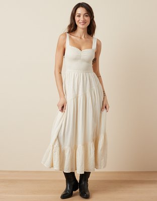AE Asymmetrical Tiered Midi Dress