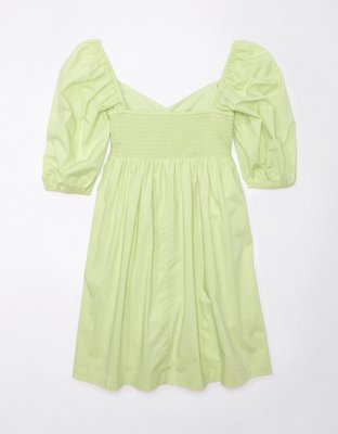 AE Puff Sleeve Sweetheart Babydoll Mini Dress