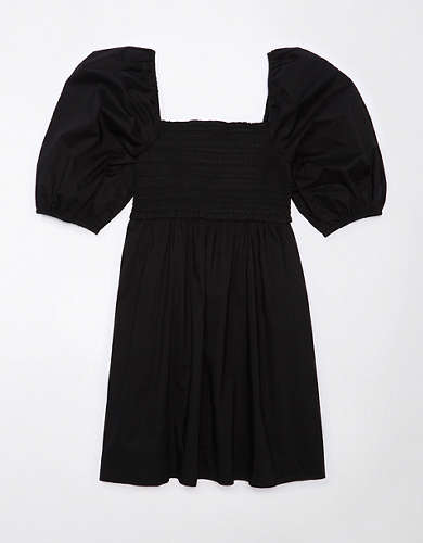 AE Puff Sleeve Babydoll Mini Dress