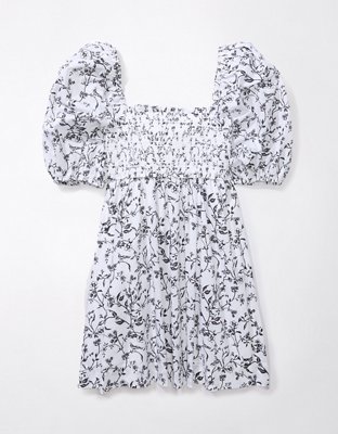 AE Puff Sleeve Babydoll Mini Dress
