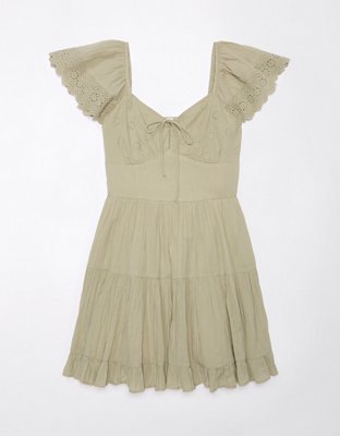 ae flutter sleeve mini dress English Factory Flutter-Sleeve Mini Dress