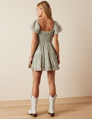 Женские платья American Eagle AE Flutter Sleeve Mini Dress — фото 2