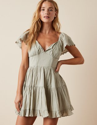 Buy Aerie Flutter Smocked Maxi Dress online