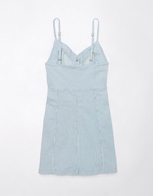 AE Railroad Button-Up Mini Dress