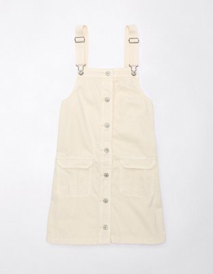 AE Button-Up Pinafore Dress