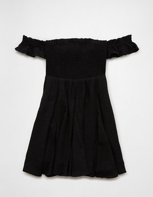 AE Smocked Off-The-Shoulder Mini Dress