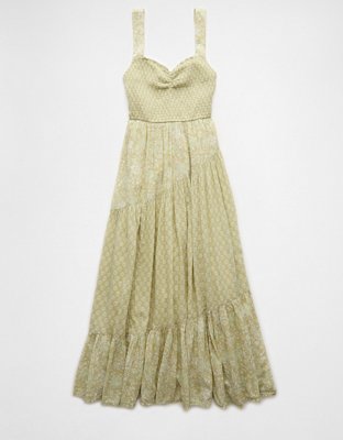 AE Asymmetrical Tiered Midi Dress