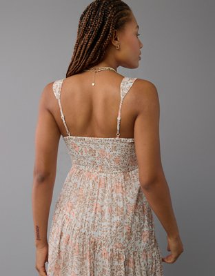 AE Asymmetrical Tiered Midi Dress