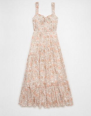 AE Asymmetrical Tiered Midi Dress