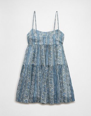 AE Tiered Babydoll Mini Dress | American Eagle