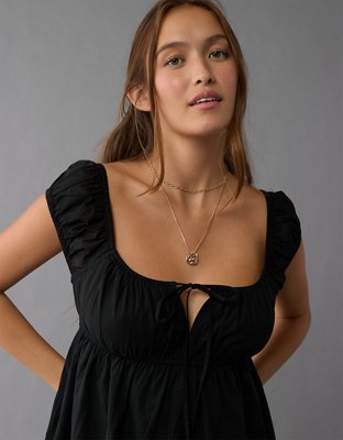 Женские платья American Eagle AE Cap Sleeve Babydoll Mini Dress — фото 5