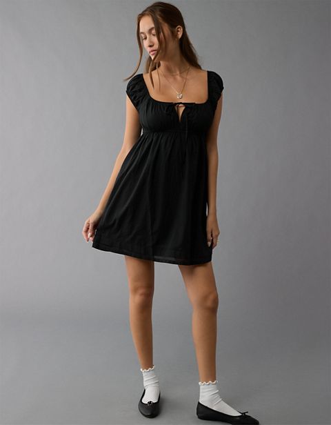Женские платья American Eagle AE Cap Sleeve Babydoll Mini Dress