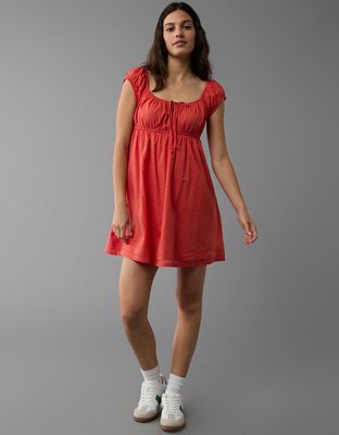 AE Cap Sleeve Babydoll Mini Dress