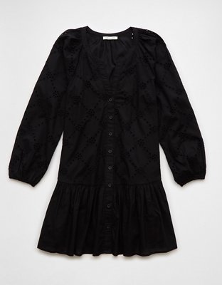 Женские платья American Eagle AE Drop Waist Shirt Mini Dress — фото 3