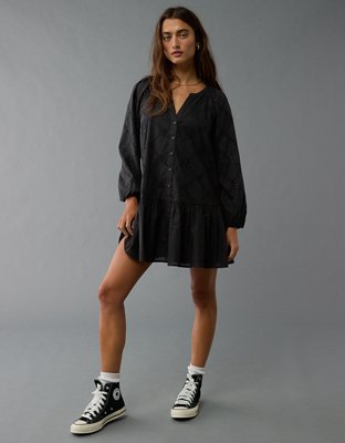 AE Drop Waist Shirt Mini Dress