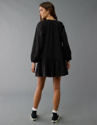 AE Drop Waist Shirt Mini Dress