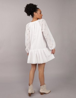 AE Drop Waist Shirt Mini Dress