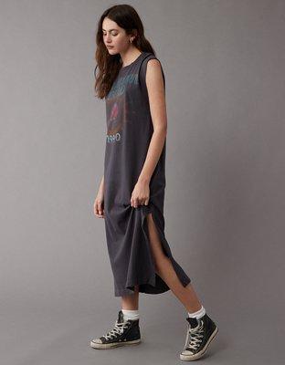 american eagle tee shirt dress AE Grateful Dead Graphic T-Shirt Midi Dress