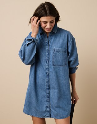 AE Button-Up Shirt Dress