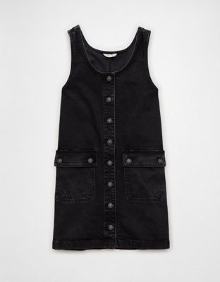 AE Denim Cargo Pinafore Dress