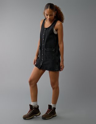 AE Denim Cargo Pinafore Dress