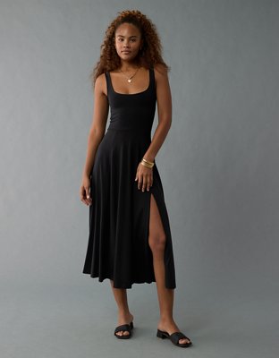 AE Scoop Neck Midi Dress